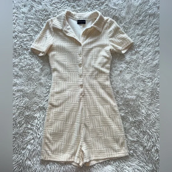 White Fox Cream Playsuit - Picture 2 of 8